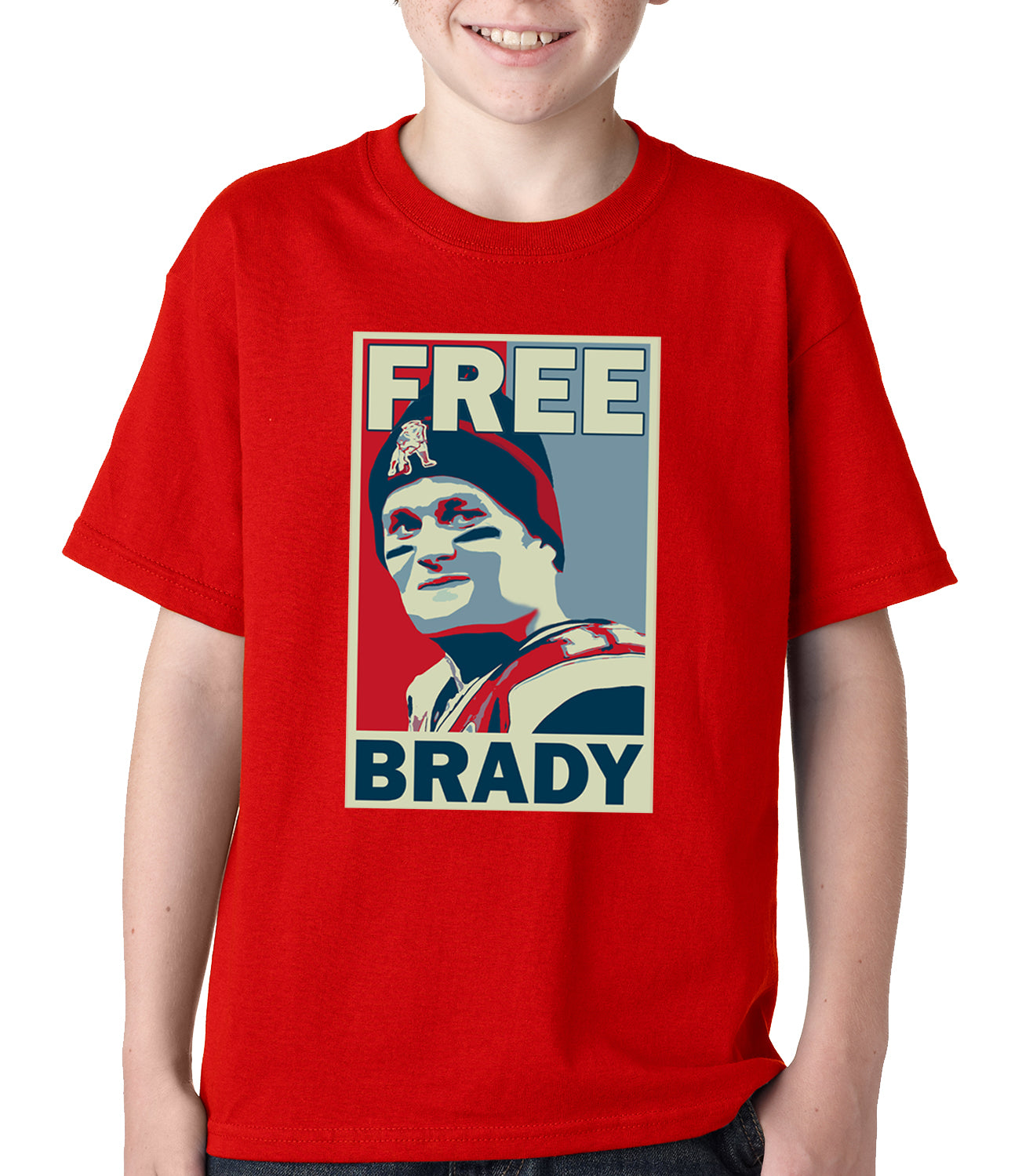 Color Free Brady Deflategate Football Kids T-shirt