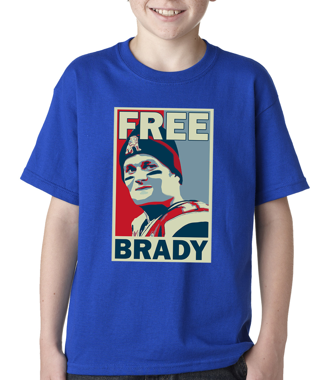 Color Free Brady Deflategate Football Kids T-shirt