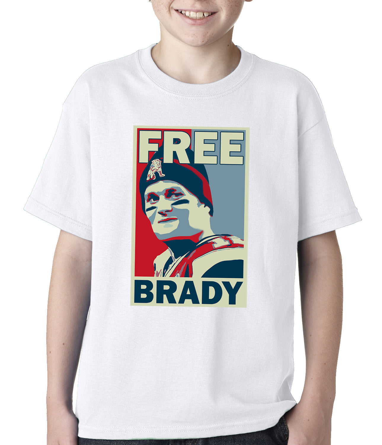 Color Free Brady Deflategate Football Kids T-shirt
