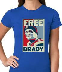 Color Free Brady Deflategate Football Ladies T-shirt
