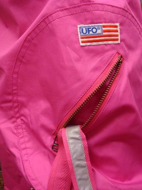 Comfort Waist Circular Pocket UFO Girls Hipster Pants (Hot Pink)