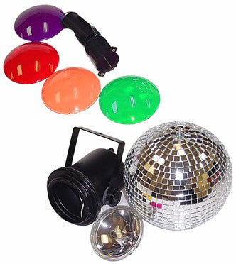 Complete Mirror Ball Spotlight & Motor