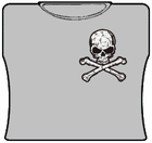 Corner Skull And Crossbones Girls T-Shirt