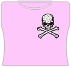 Corner Skull And Crossbones Girls T-Shirt
