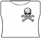 Corner Skull And Crossbones Girls T-Shirt