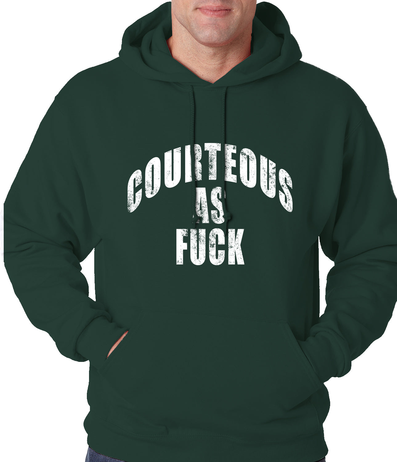 Courteous As Fuck Adult Hoodie