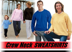 Crew Neck Sweatshirts For Men & Women - Crewneck Sweatshirt (Light Blue)