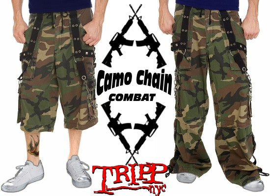 Tripp Darkstreet NYC - "Camo Chain" Jungleland Combat Pants Camo/Black