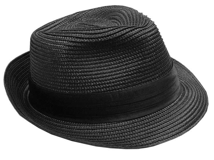 Cuban Miami Style Fedora Hat (Black)