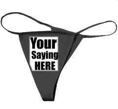 Custom Thong (Black)