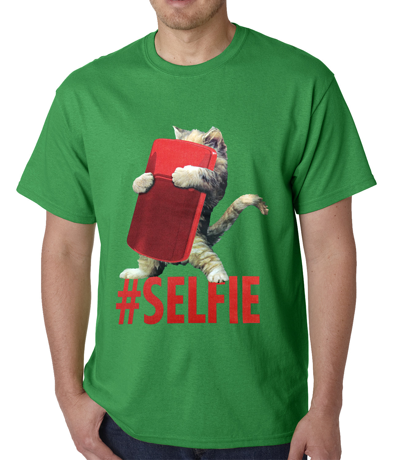 Cute #Selfie Kitten Mens T-shirt