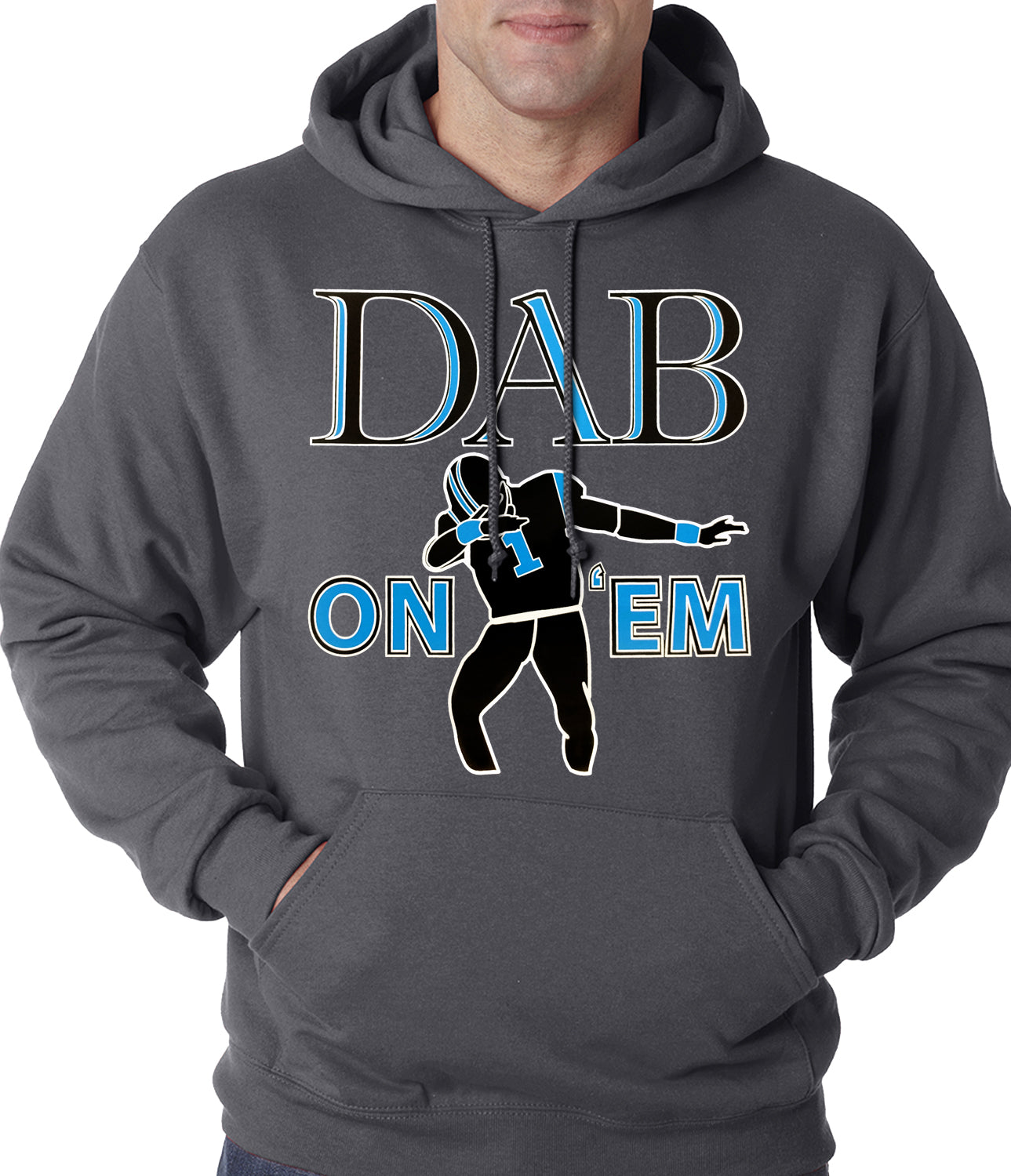 Dab On 'Em Football Player Adult Hoodie