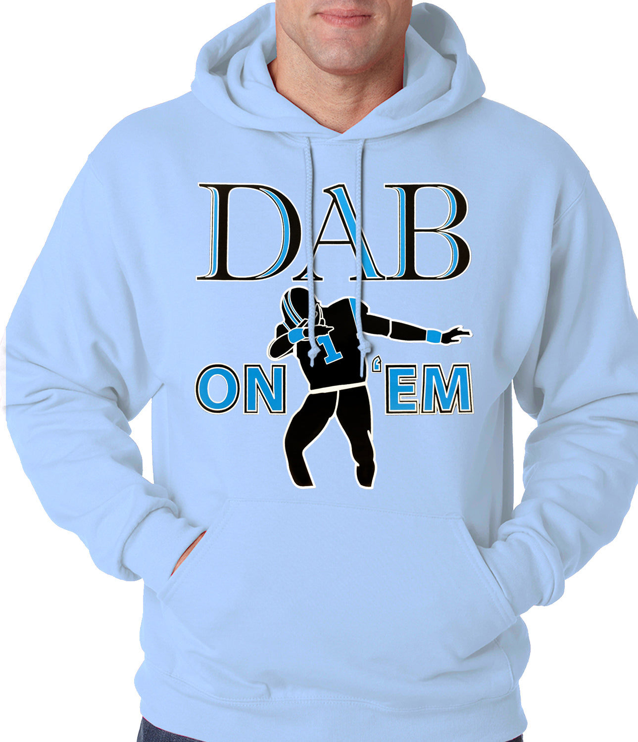Dab On 'Em Football Player Adult Hoodie