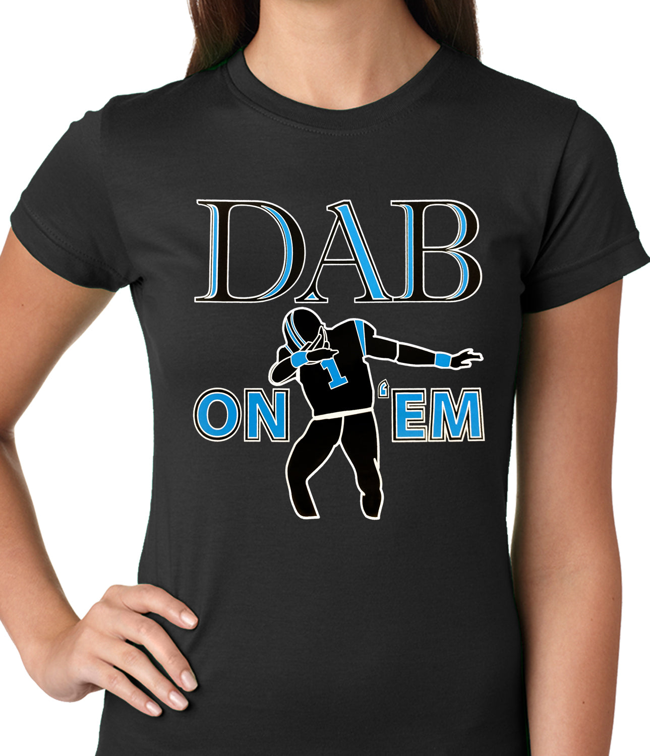 Dab On 'Em Football Player Ladies T-shirt