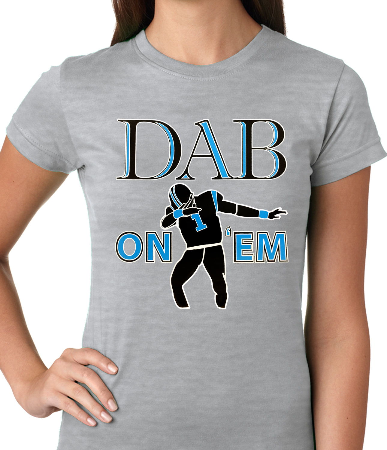 Dab On 'Em Football Player Ladies T-shirt