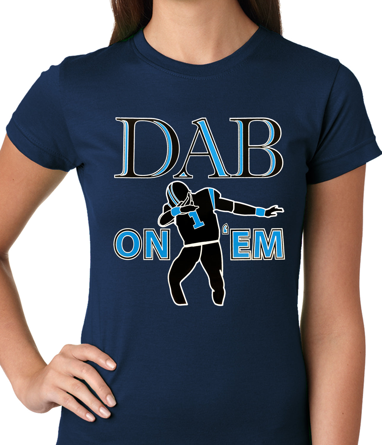 Dab On 'Em Football Player Ladies T-shirt