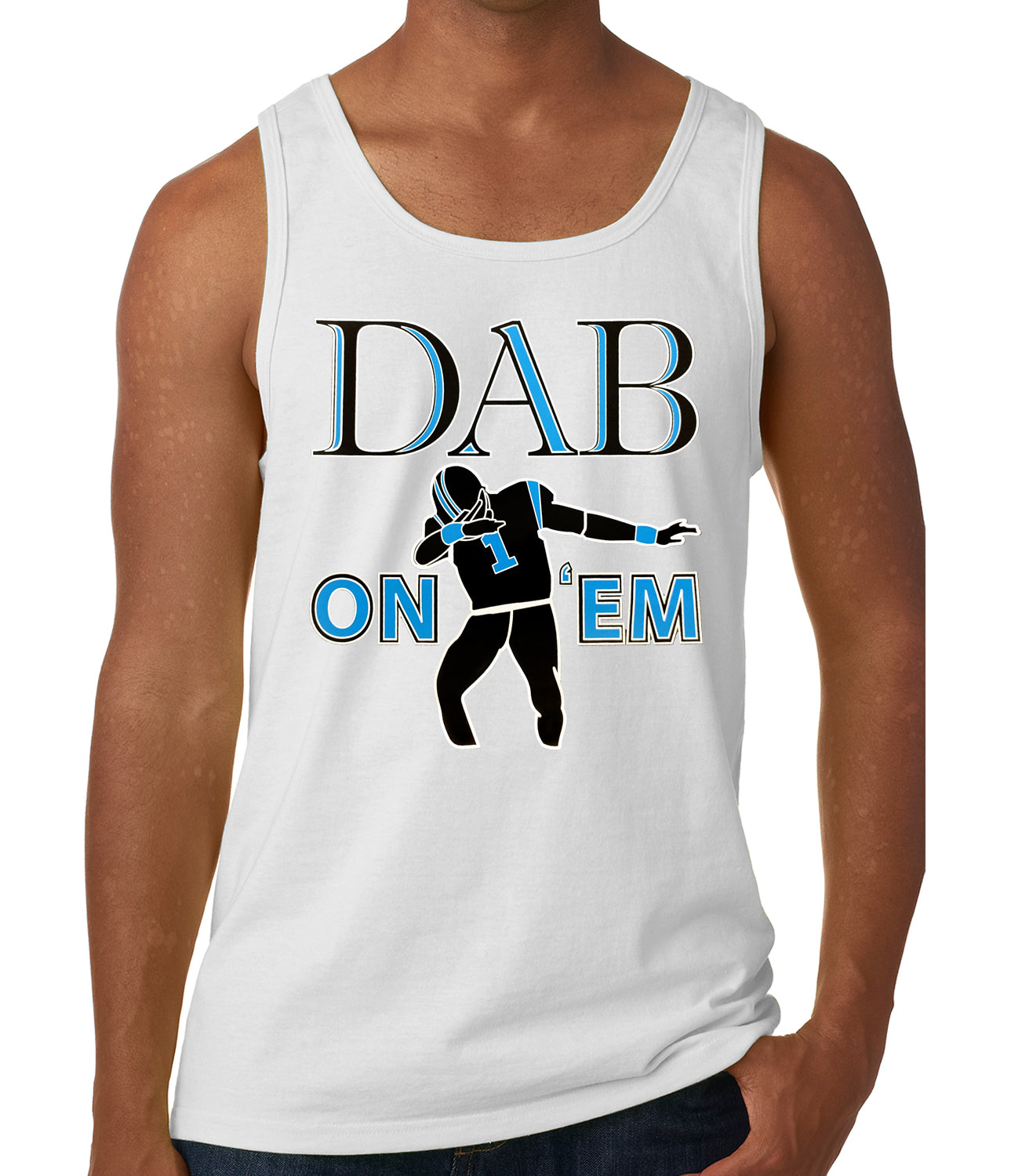 Dab On 'Em Football Player Tank Top