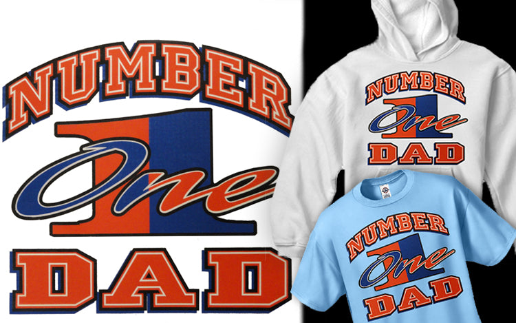 Dad T-Shirt - Number One Dad Men's T-Shirt