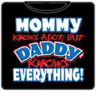 Daddy Knows Everything Kids T-Shirt Black