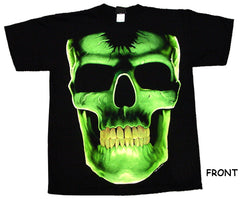 Dark Skull Glitter Teeth T-Shirt (Glows In The Dark)