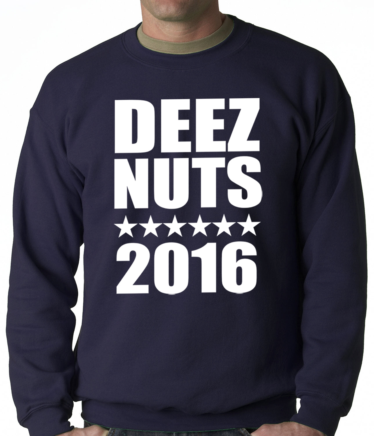 Deez Nuts for President 2016 Adult Crewneck
