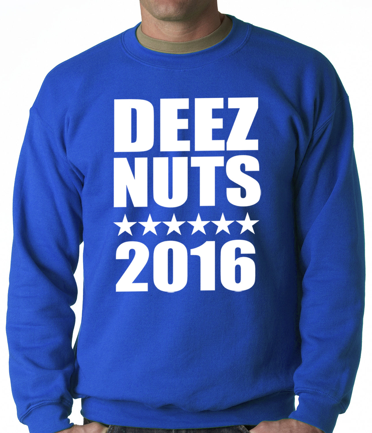 Deez Nuts for President 2016 Adult Crewneck