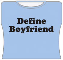 Define Boyfriend Girls T-Shirt (Lt Blue)