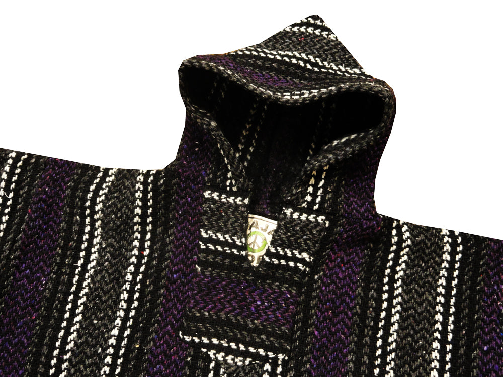 Deluxe Baja - Original Mexican Baja Hoodie (Black/Purple)