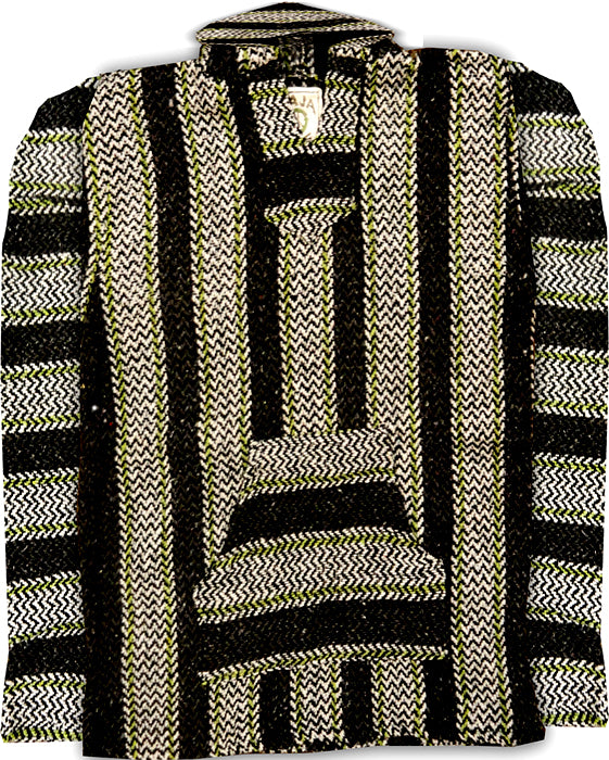 Deluxe Baja - Original Mexican Baja Hoodie (Grey/Green)