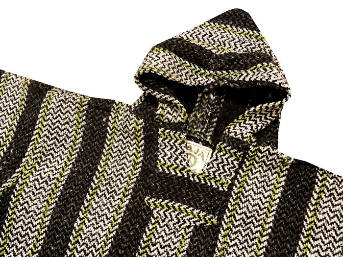 Deluxe Baja - Original Mexican Baja Hoodie (Grey/Green)