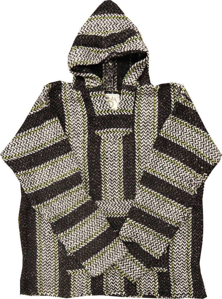 Deluxe Baja - Original Mexican Baja Hoodie (Grey/Green)