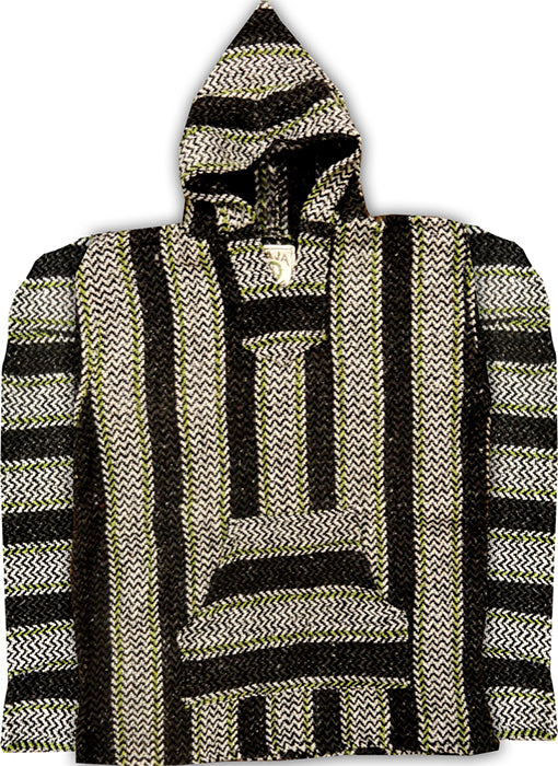 Deluxe Baja - Original Mexican Baja Hoodie (Grey/Green)