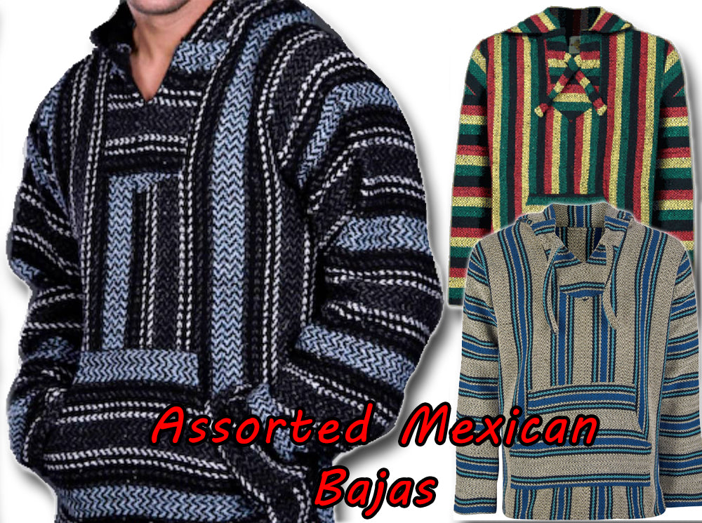 Deluxe Baja - Original Mexican Baja Hoodies In Assorted Colors & Styles