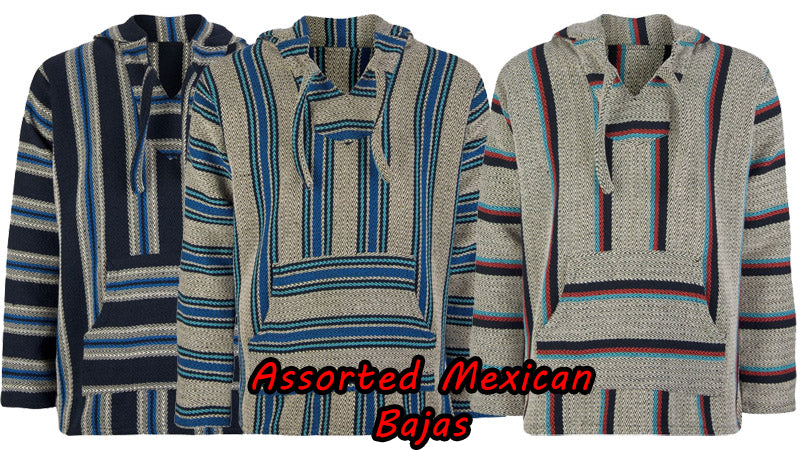 Deluxe Baja - Original Mexican Baja Hoodies In Assorted Colors & Styles