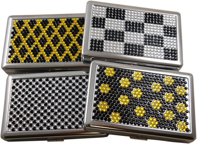Deluxe Cigarette Case With Stones Collection (for Reg & 100's)