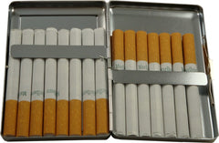 Deluxe Stone Cigarette Case With Skulls (For Regular's & 100's)