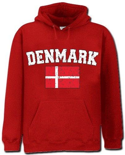 Denmark Vintage Flag International Hoodie