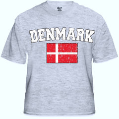 Denmark Vintage Flag International Mens T-Shirt