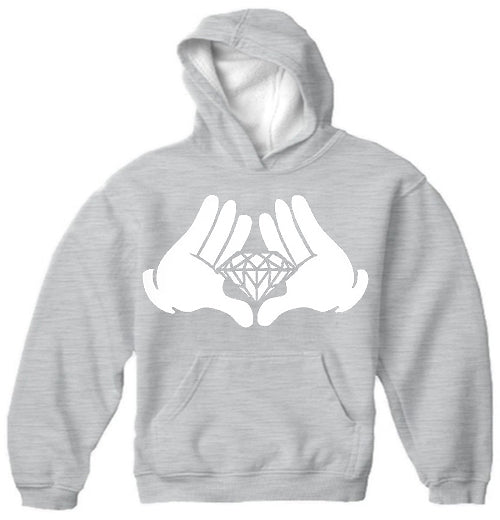 Diamond Cartoon Hand's Adult Hoodie