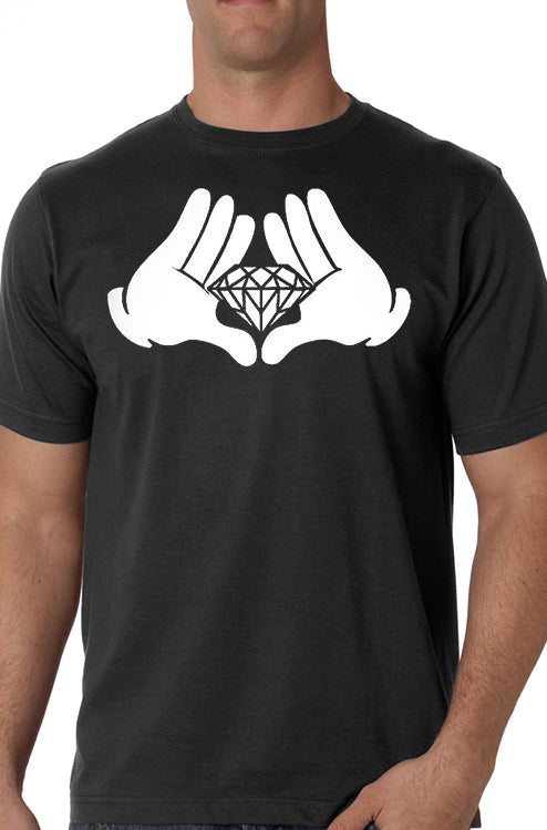 Diamond Cartoon Hands Men's T-Shirt