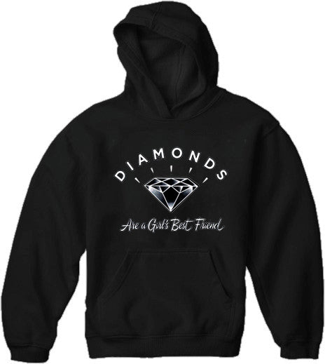 Diamonds Are A Girl's Best Friend Adult Hoodie