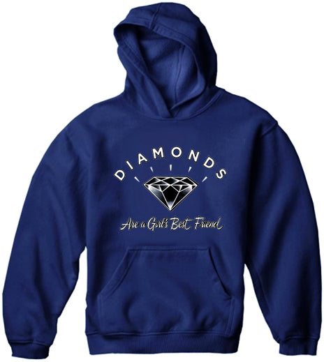 Diamonds Are A Girl's Best Friend Adult Hoodie