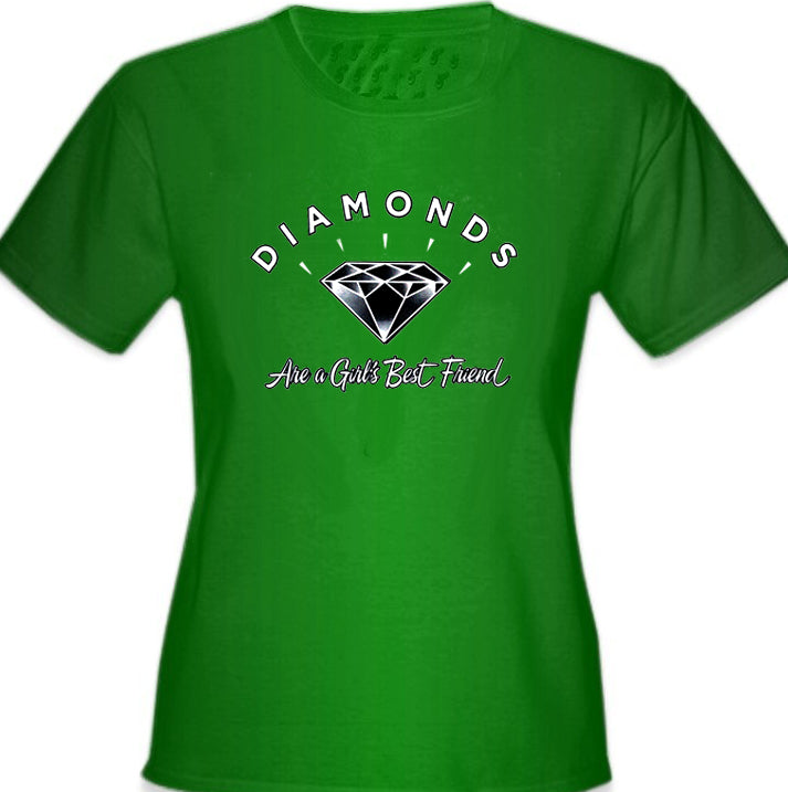 Diamonds Are A Girl's Best Friend Girl's T-Shirt