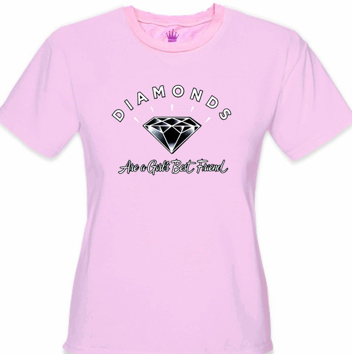 Diamonds Are A Girl's Best Friend Girl's T-Shirt