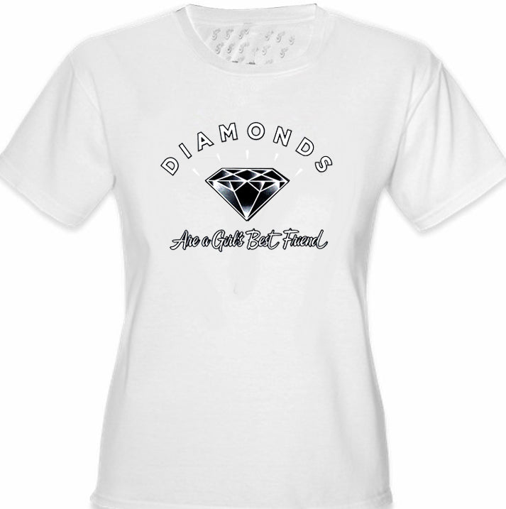 Diamonds Are A Girl's Best Friend Girl's T-Shirt