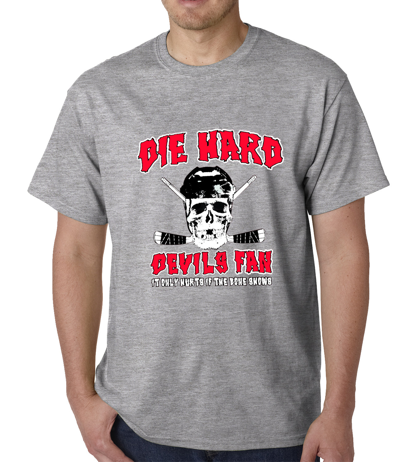 Die Hard Devils Fan Hockey Mens T-shirt