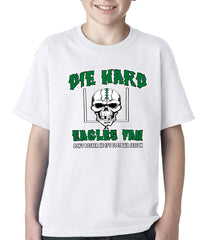 Die Hard Eagles Fan Football Kids T-shirt