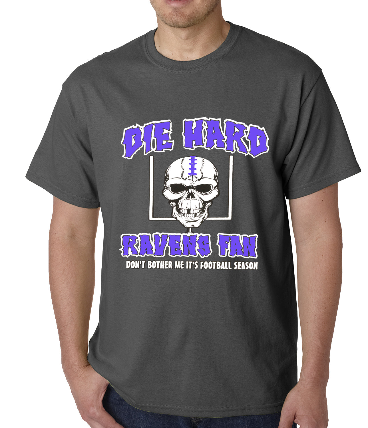 Die Hard Ravens Fan Football Mens T-shirt