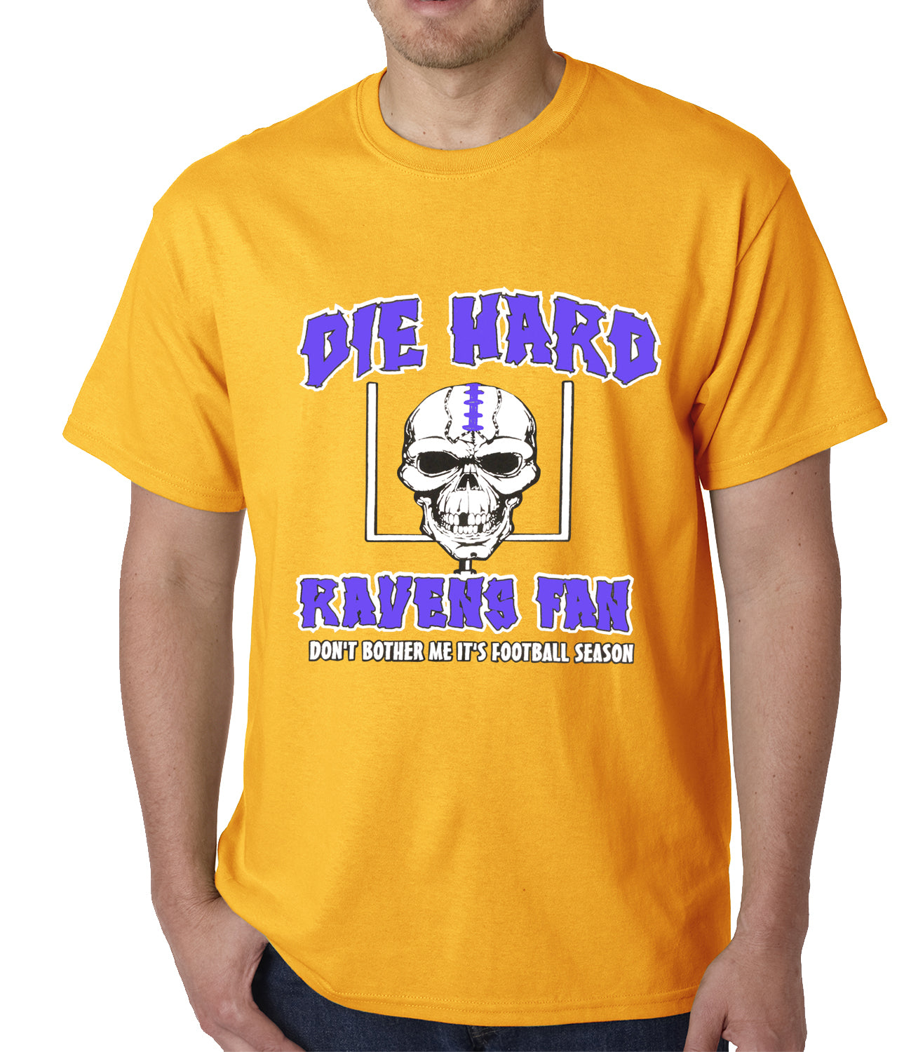 Die Hard Ravens Fan Football Mens T-shirt
