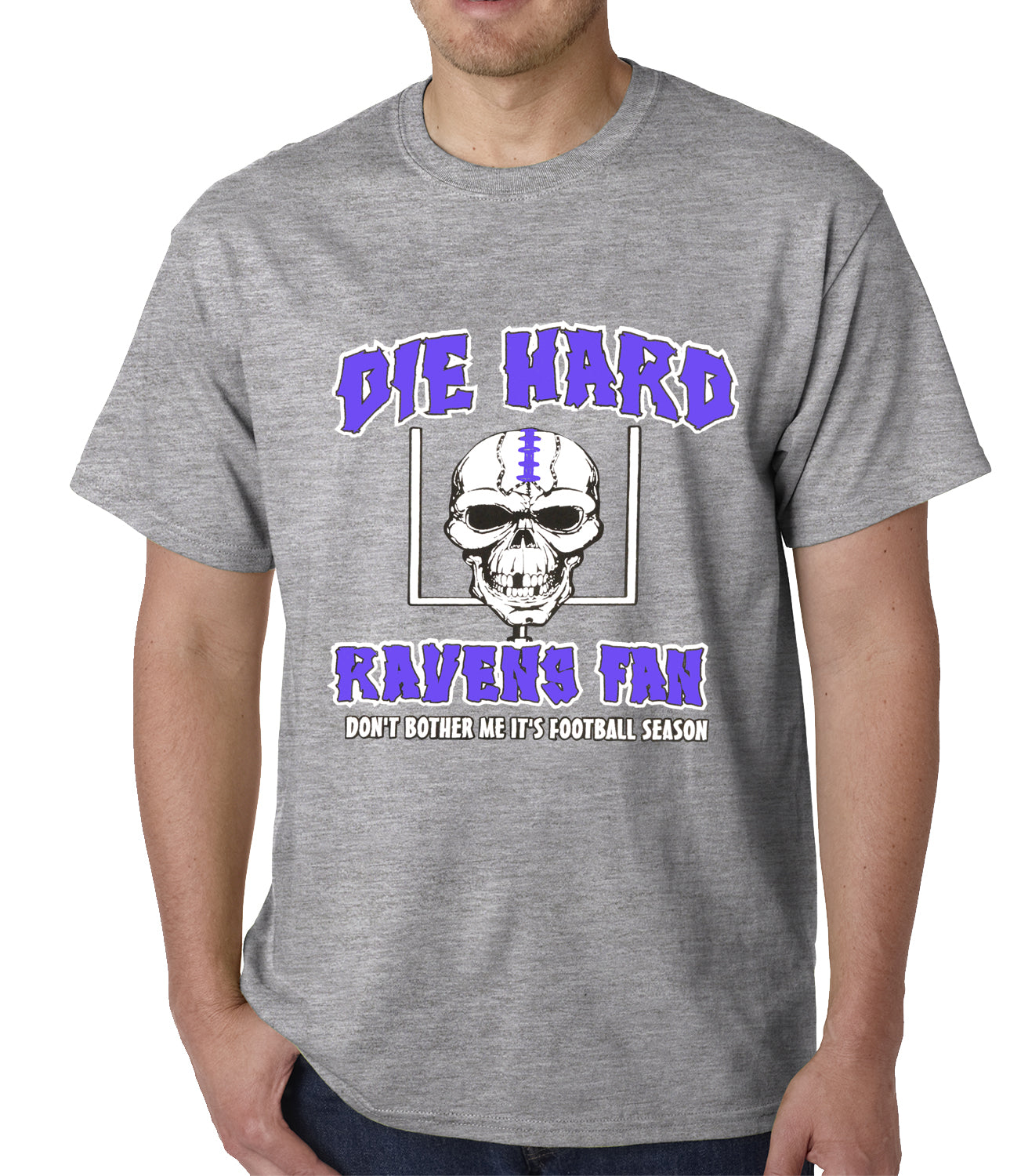 Die Hard Ravens Fan Football Mens T-shirt